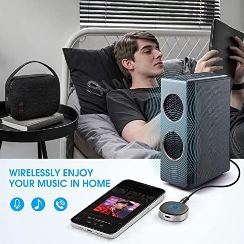 Bluetooth Receiver, Portable 3.5mm Aux Car Adapter, Bluetooth Wireless