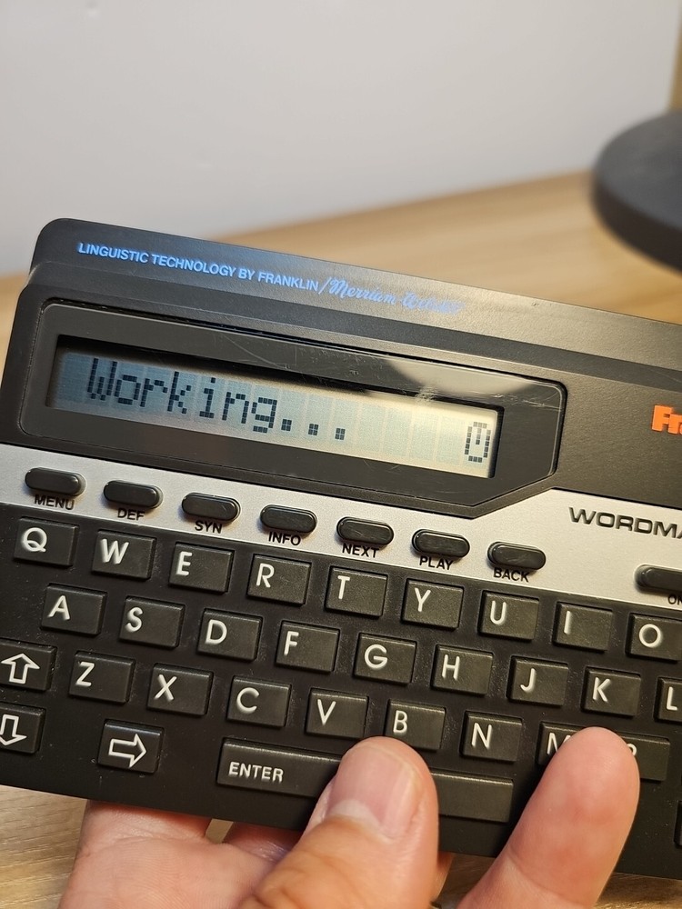 Franklin Wordmaster Deluxe WM1055A Electronic Dictionary, Thesaurus, Grey