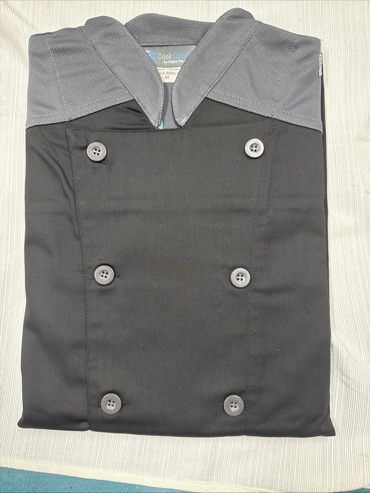 Happy Chef- Cook Cool Style Chef Coats Medium
