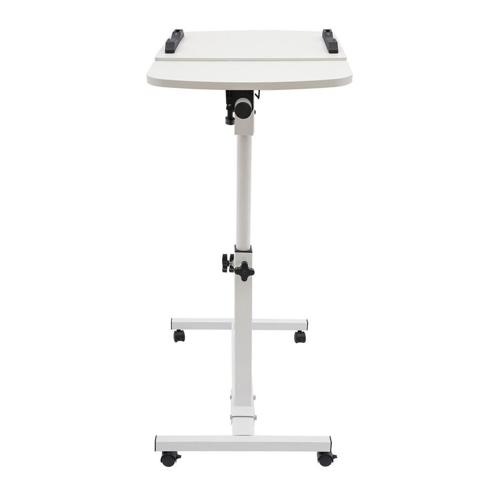 Portable Adjustable Office Laptop Desk Rolling Table Computer Mobile Stand NEW