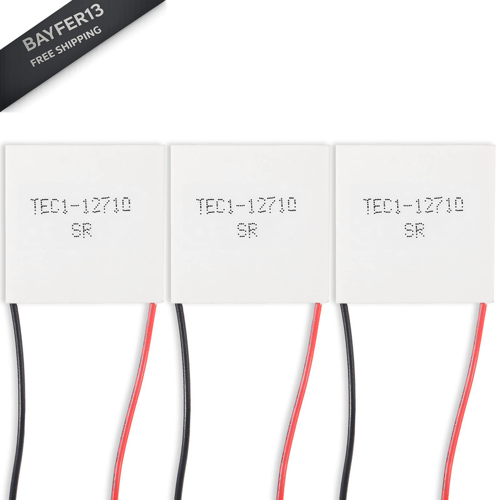 Alinan 3pcs TEC1-12710 Semiconductor Refrigeration Tablets 12V...