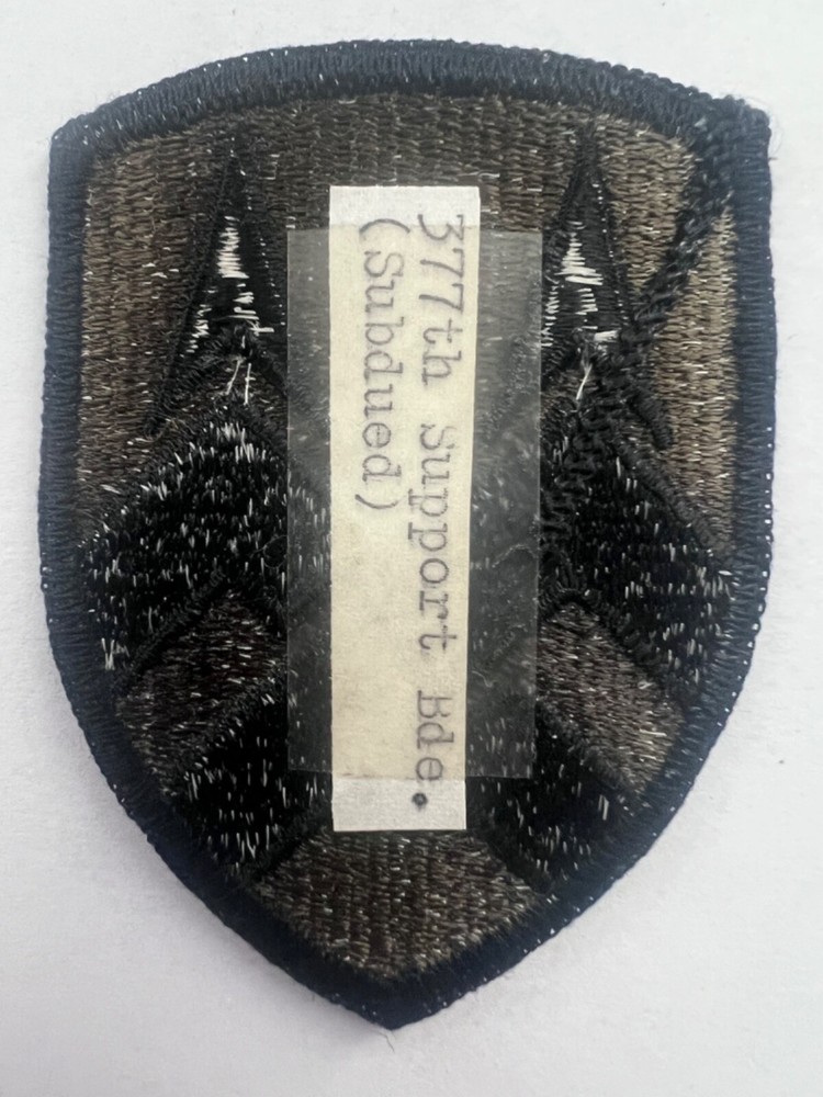 377th Support Brigade Subdued US Army Patch