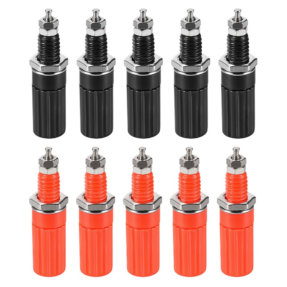 5 Pairs Binding Post M8 Thread Amplifier Connector Banana Plug Jack Socket