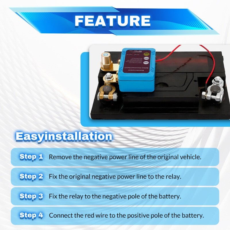 Remote Control Car Battery Switch Disconnect Power Kill Master Isolator Cut Off