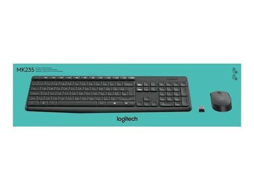 Logitech MK235 920-007897 Wireless Keyboard and Mouse - Black