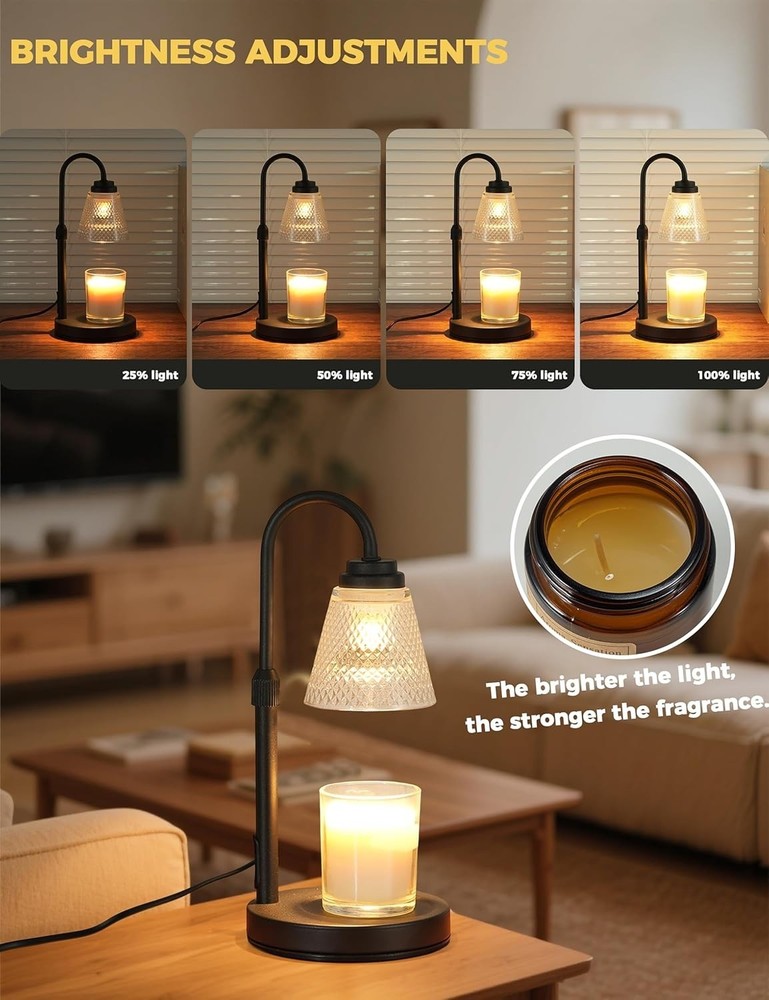 Candle Warmer Lamp with Timer Dimmer
