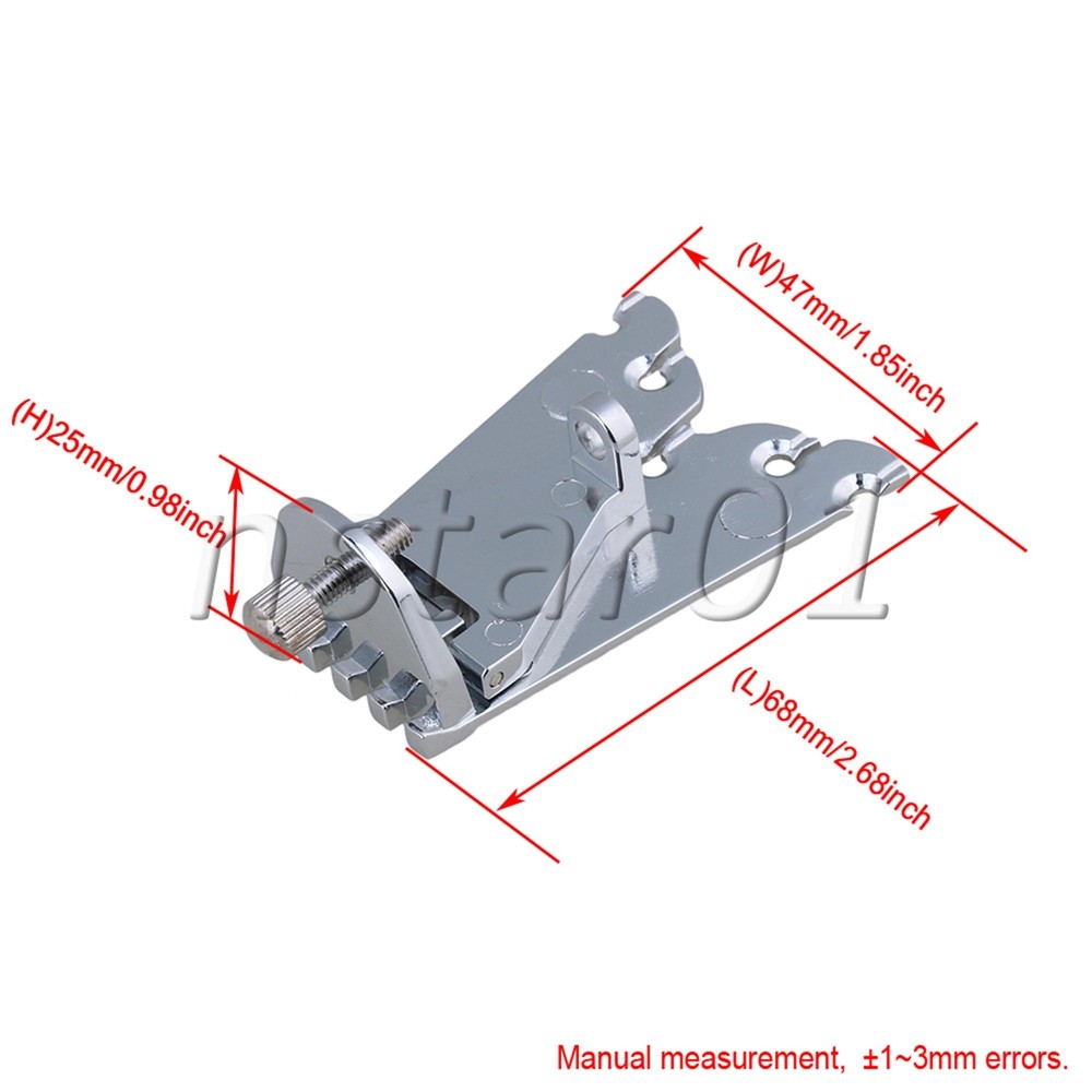 5 String Zinc Alloy Banjo Tailpiece Silver