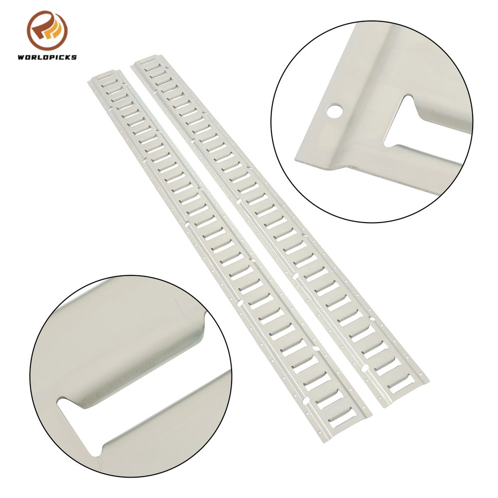2 Piece 5' Galvanized E Track Rail Set Silver Finish For Trucks Van
