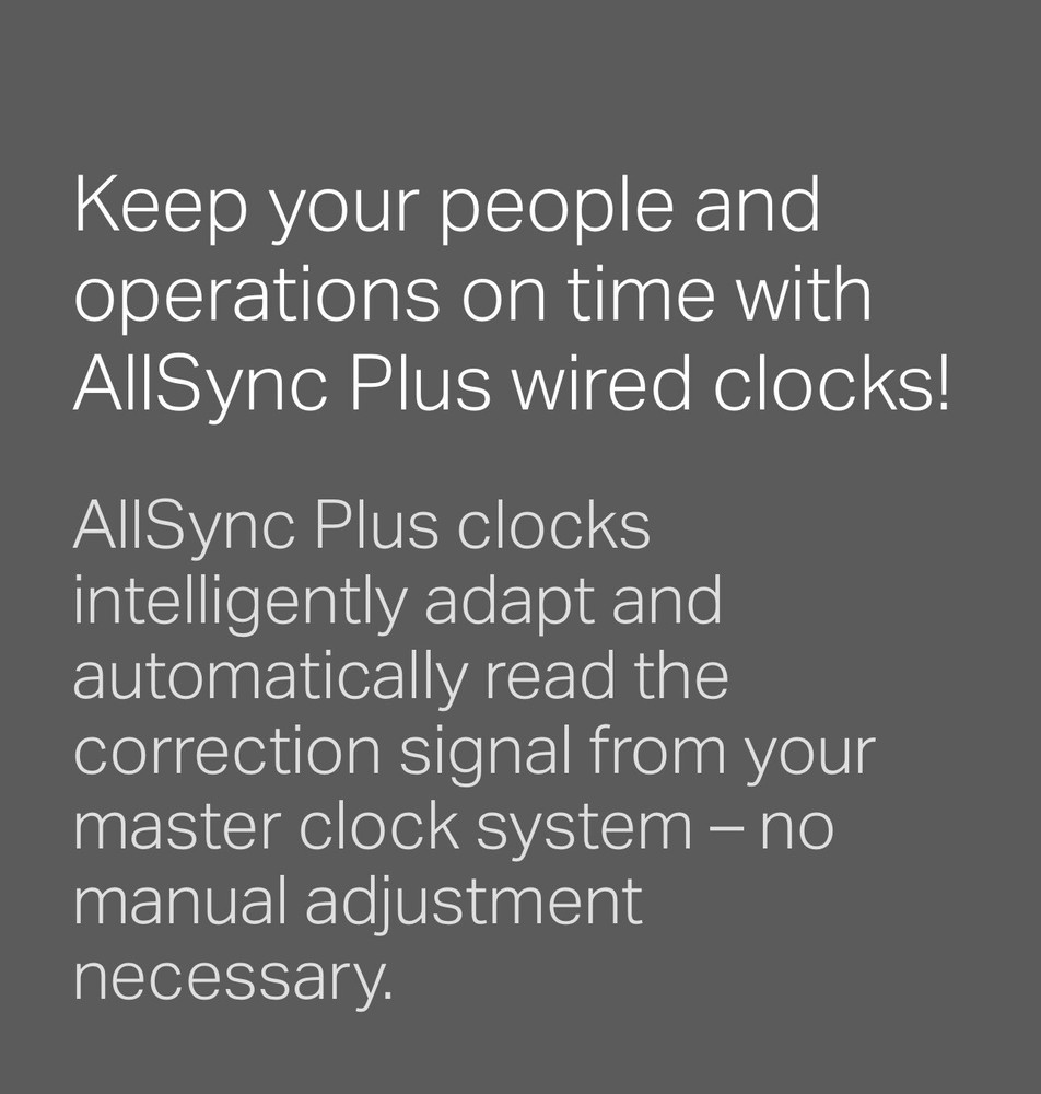 American All Sync Plus Clock U54BHAA404 12" Clock New