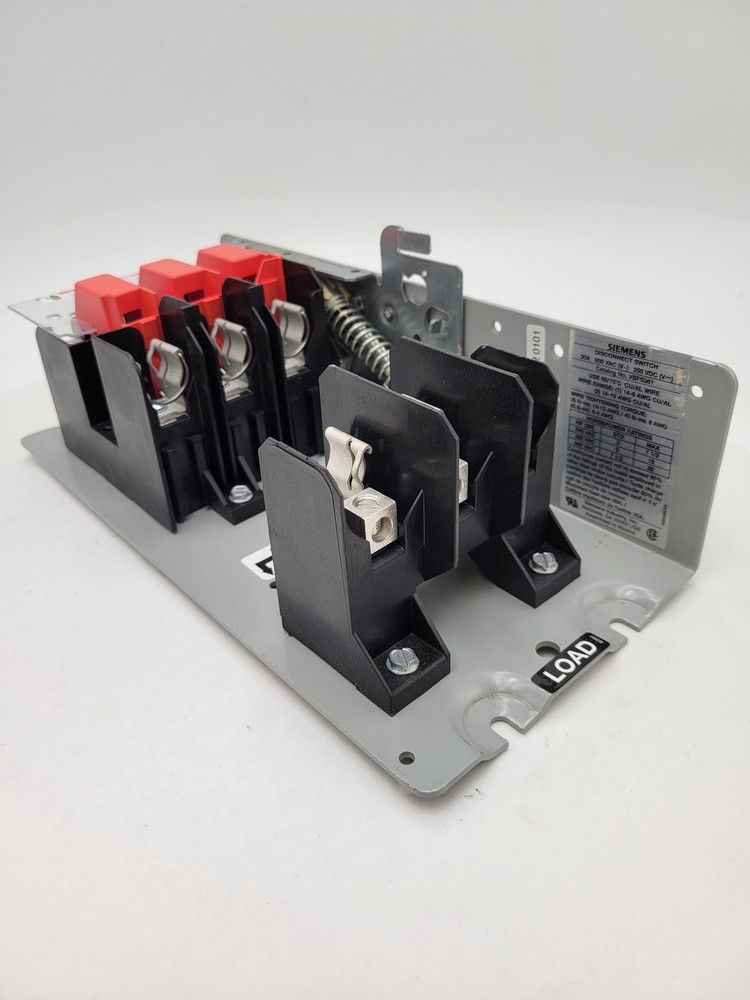 Siemens VBFS361 Panel Mounted Disconnect Switch 3P 30A 600V