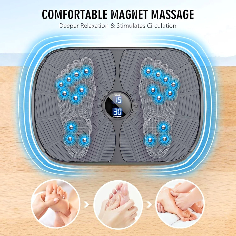 Vibration Plate Exercise Machine, PBYRD Lymphatic Drainage Machine for Weight...