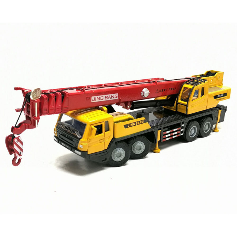 1:50 Mega Crane Truck Toy Diecast Construction Vehicle Kids Toys for Boys Red