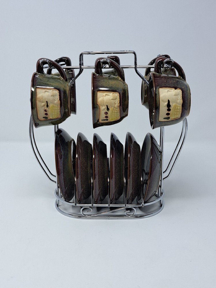 12 Piece  Miniature  Coffee - Tea Set with Caddy