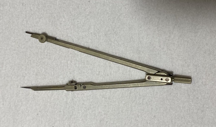 Vintage Metal Drafting Compass Drawing Tool Dietzgen Germany