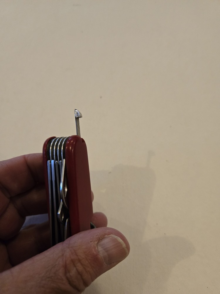 Vintage Red Star-In-Q "Swiss Army Knife" 11 Function Multitool Pocket Knife