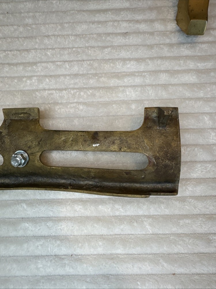 Vintage Solid Brass Fire Grate Front Fret Fireplace Guard Approx 15.5" Width