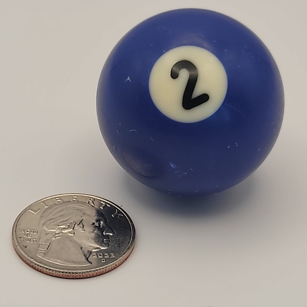 Vintage Billiard Ball / Pool Table Ball Small 1.5" Diameter VTG Solid Blue #2