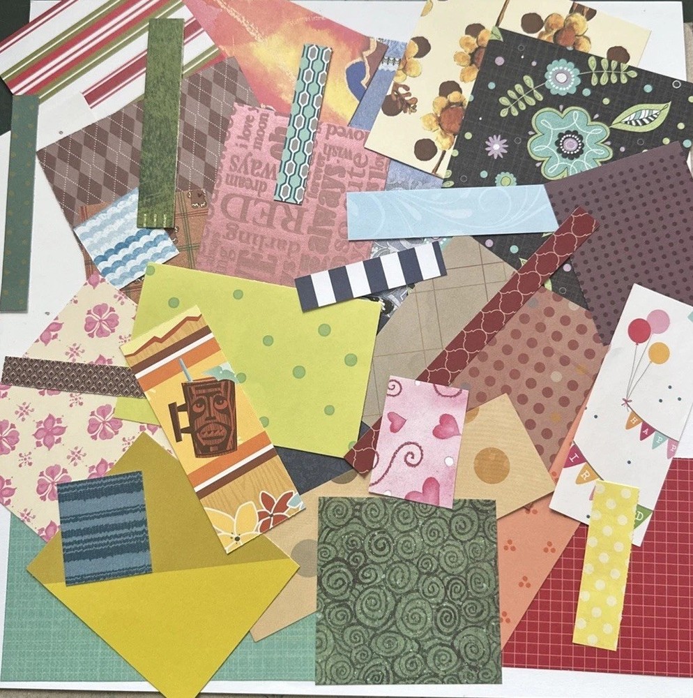 Scrapbook Card Making Junk Journaling Scrap Paper Mixed Lot