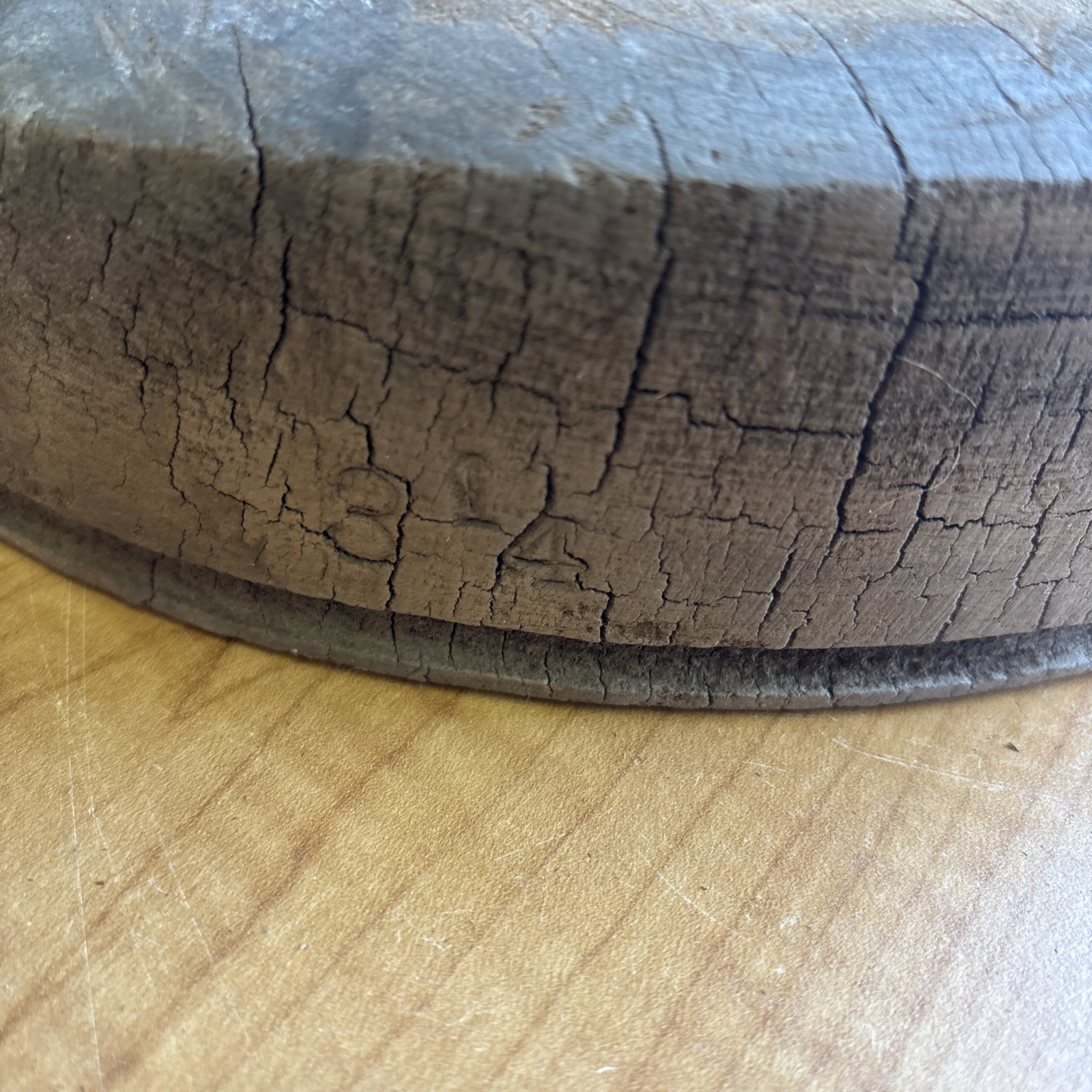 Antique Wooden Block Hat Brim Mold Millinery Form 7 1/8 🔥🔥🔥