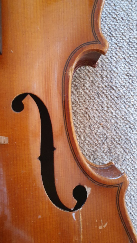 Nice old 4/4 Violin violon , 1 part back