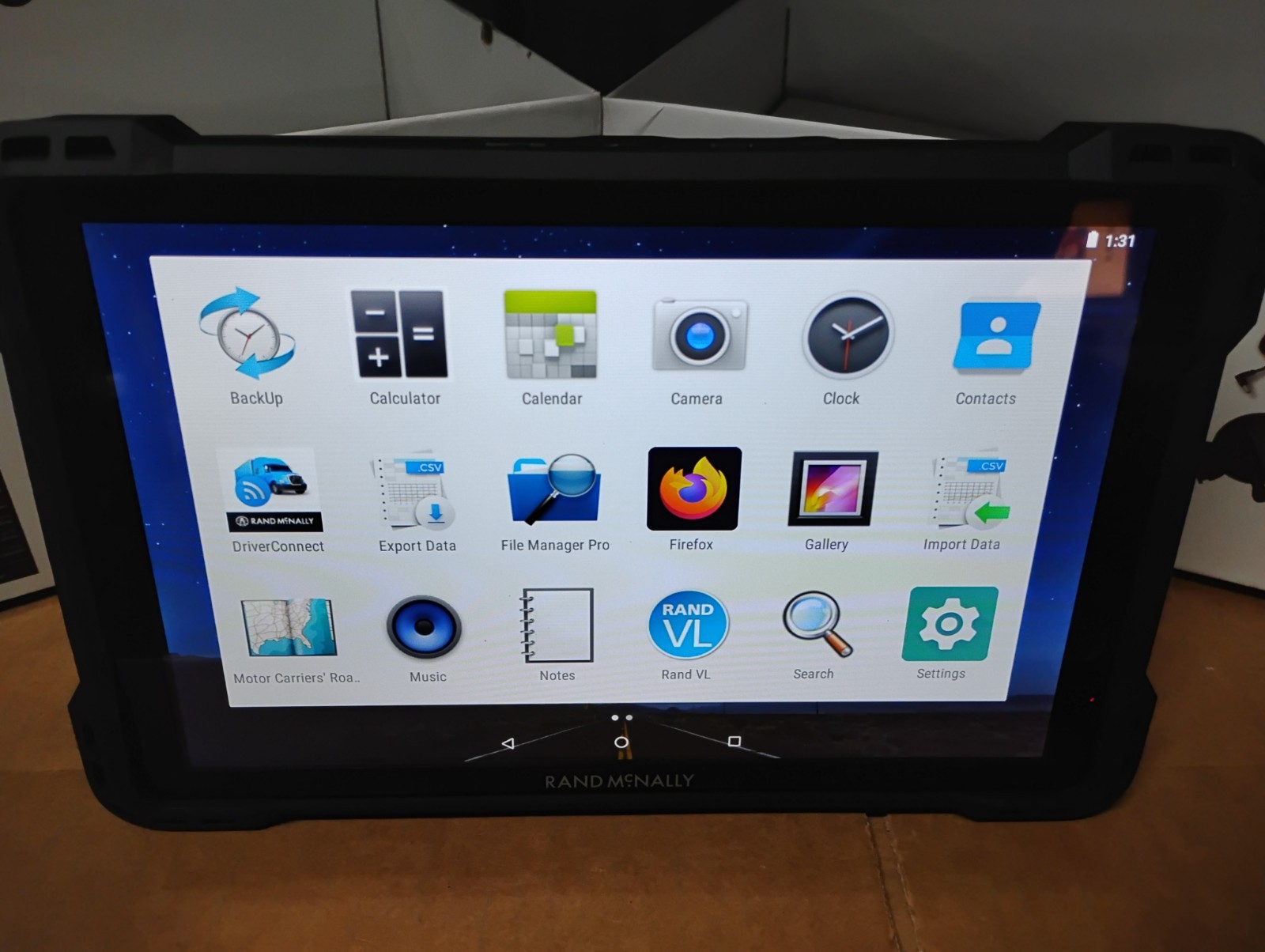 RAND MCNALLY TND 1050 TND1050 10" TRUCK GPS RECEIVER LIFETIME MAP