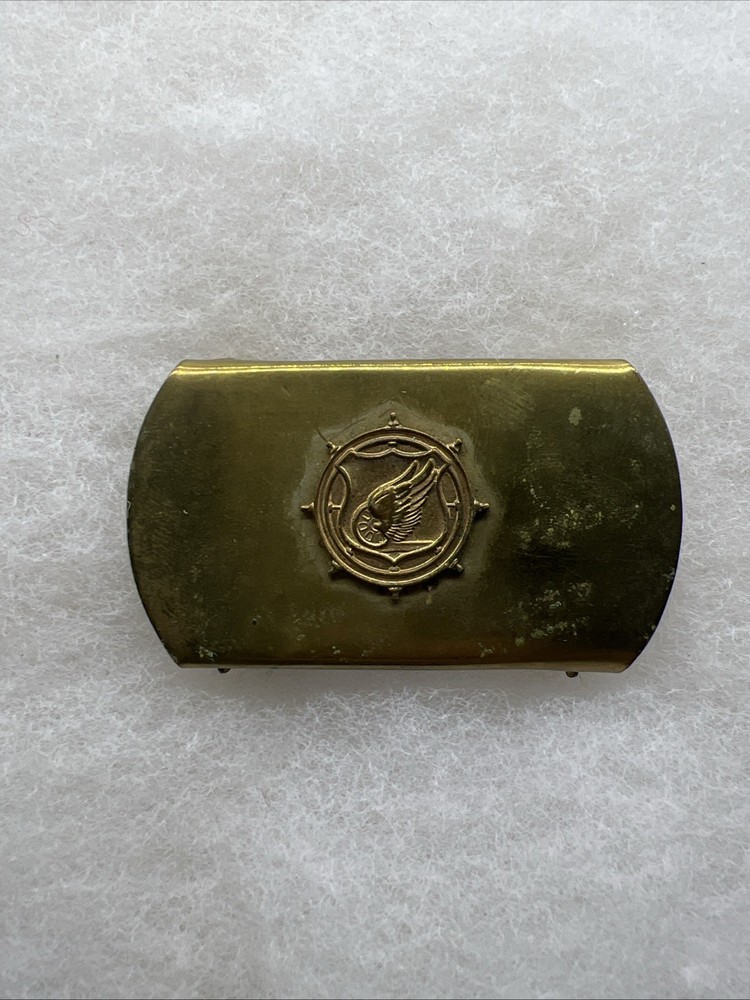 WW2 US Army Transportation Corps Brass Belt Buckle (Y905