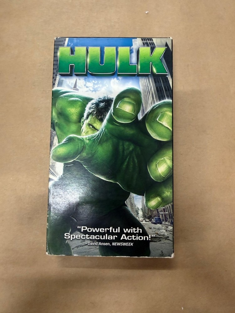 Hulk VHS 2003 Action Marvel Comics Eric Bana Ang Lee Universal
