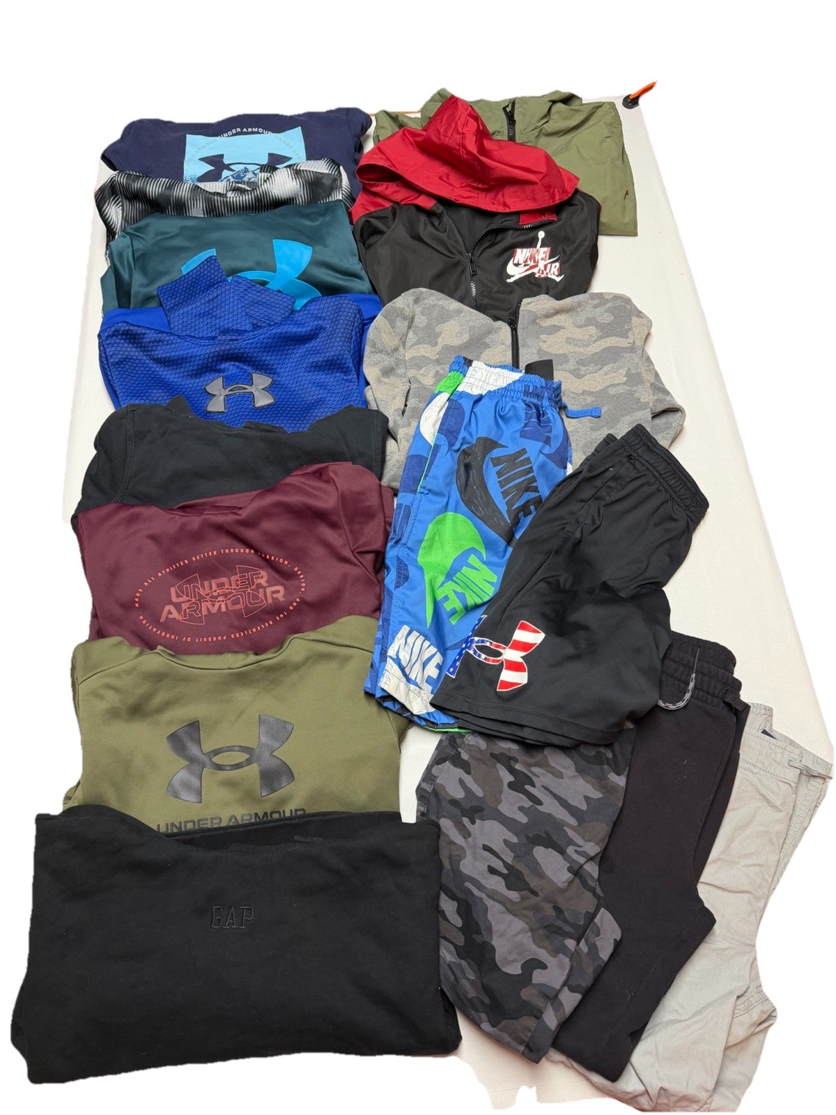 Boys Kids Lot Large 12-14 Clothes Shorts Pants Shirts 28 Pieces mixed brands