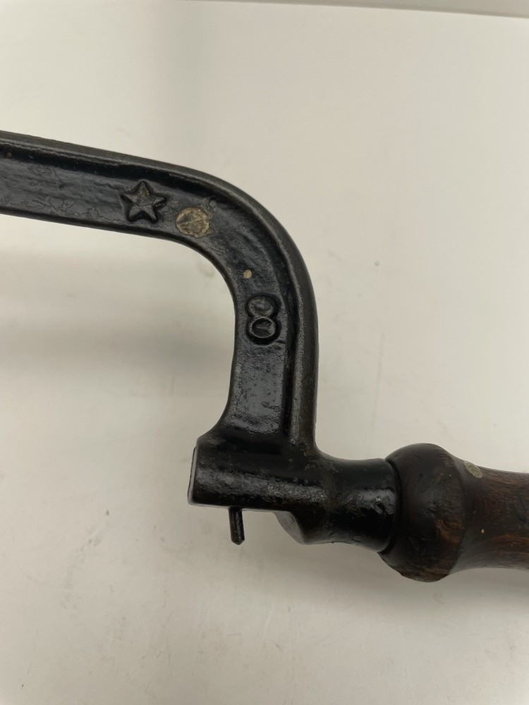 Vintage Cast Iron 8" Hacksaw Blade 3 Star Pattern