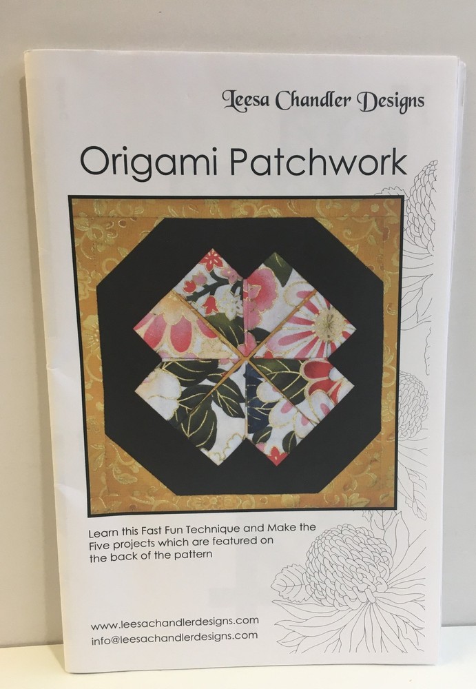 Origami Patchwork Quilt Block Sewing Pattern Instructions, Leesa Chandler