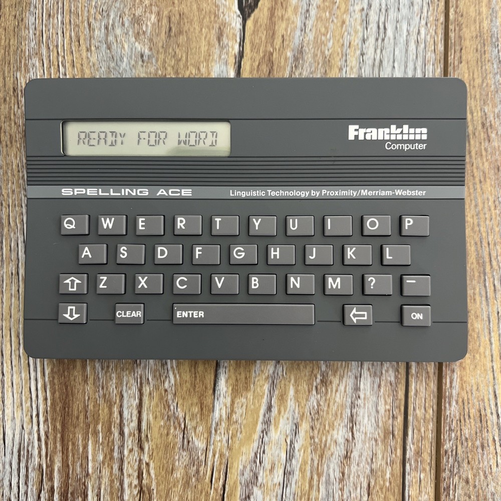 Franklin Spelling Ace Computer SA-98a -Tested Working Condition Vintage Webster