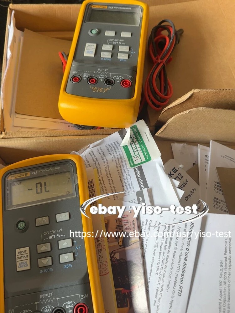 1PCS FLUKE Fluke 712 RTD Process Calibrator /Good function /#