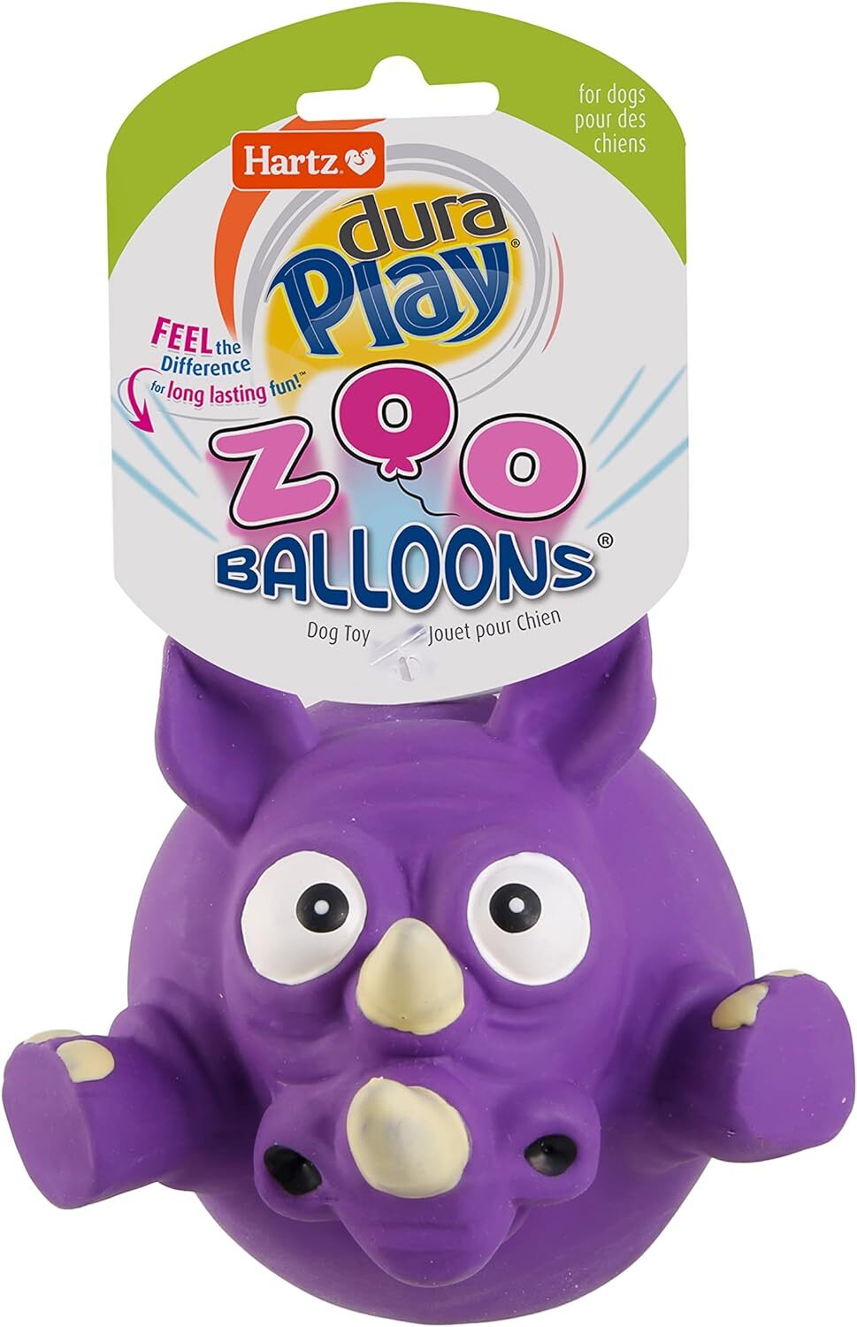 Hartz Frisky Frolic Latex Squeakable Dog Toy, Color Varies, 1 count