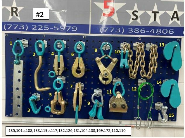 SET#2 HEAVY DUTY AUTO BODY FRAME MACHINE 15 PCS PULLING TOOLS CLAMPS MEGA PACK