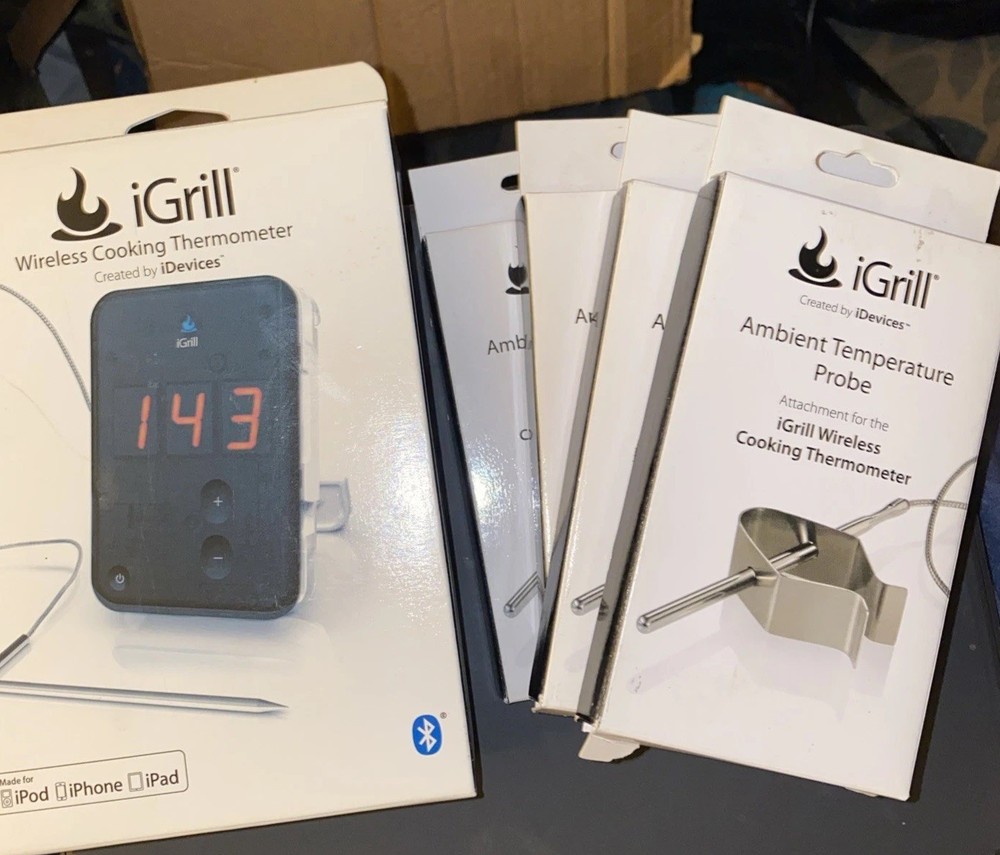 iGrill Bundle Wireless Thermometer + 4 new probes for Apple