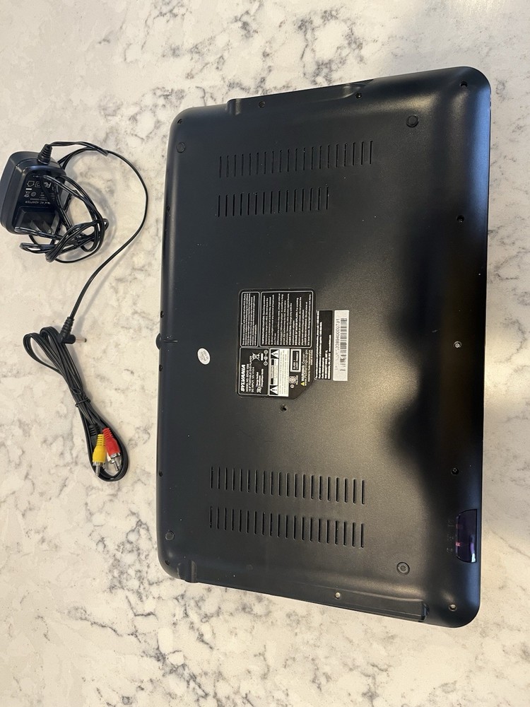 Sylvania Black Portable DVD Player Model SDVD 1566 See Notes