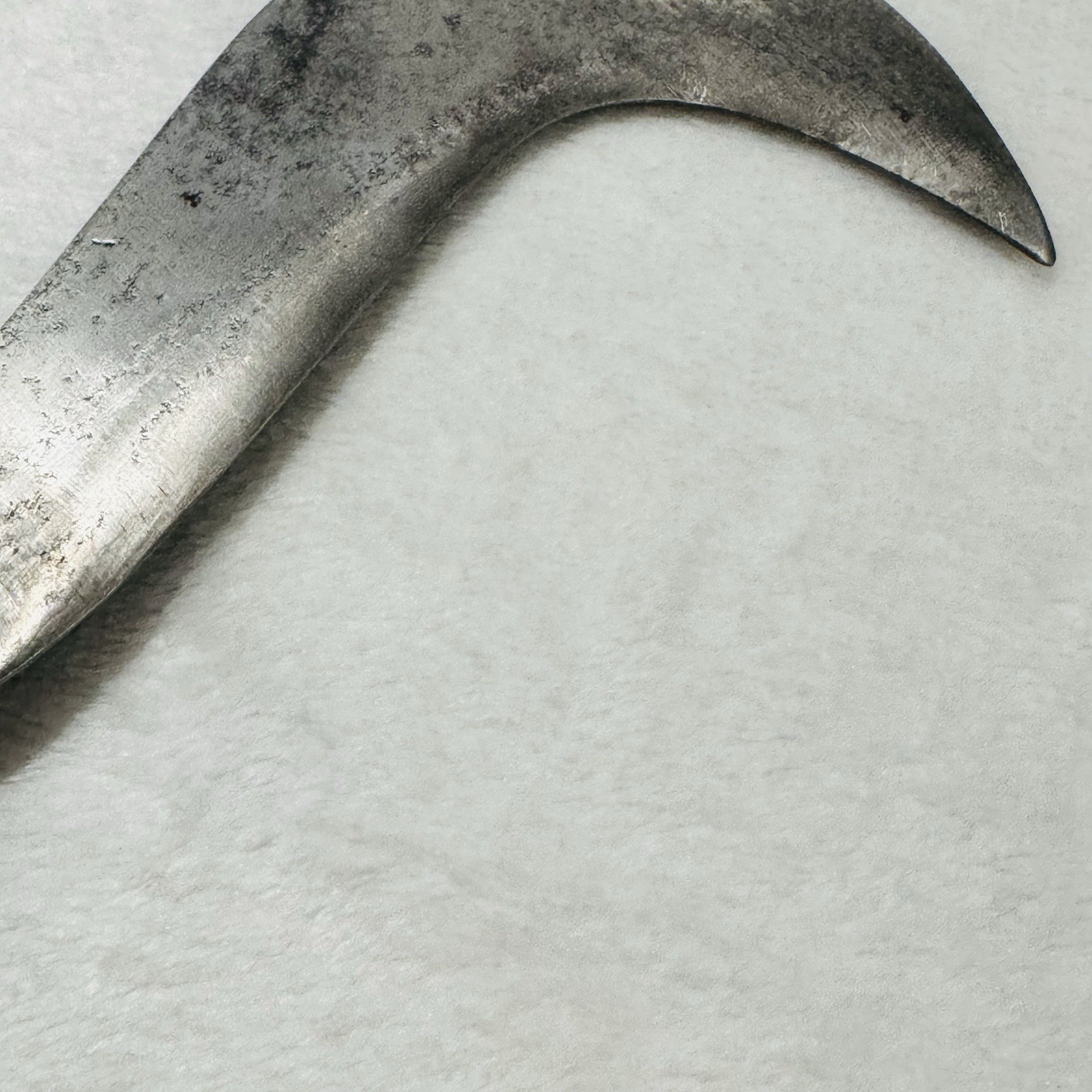 Whitby-Foreign-Roncola-Pruning-Thatcher-Bill-Hook-Knife-W/-Brown-Wooden-Handle