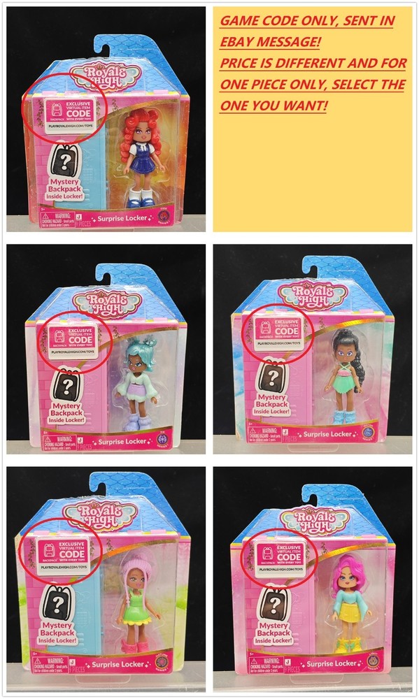 * YOU CHOOSE* * CODE ONLY* Royale High Surprise Locker Series 1 DOLL