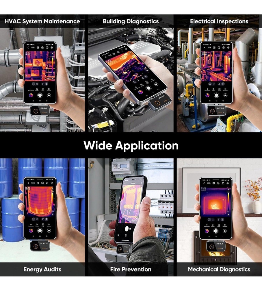 Thermal Imaging Camera for Android, 192x192 IR Resolution, USB-C Thermal Image