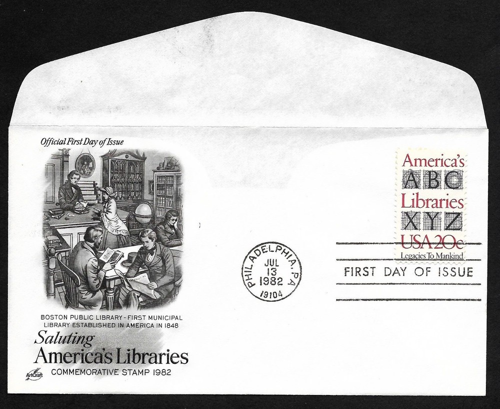 #2015 20c America's Libraries - ArtCraft FDC