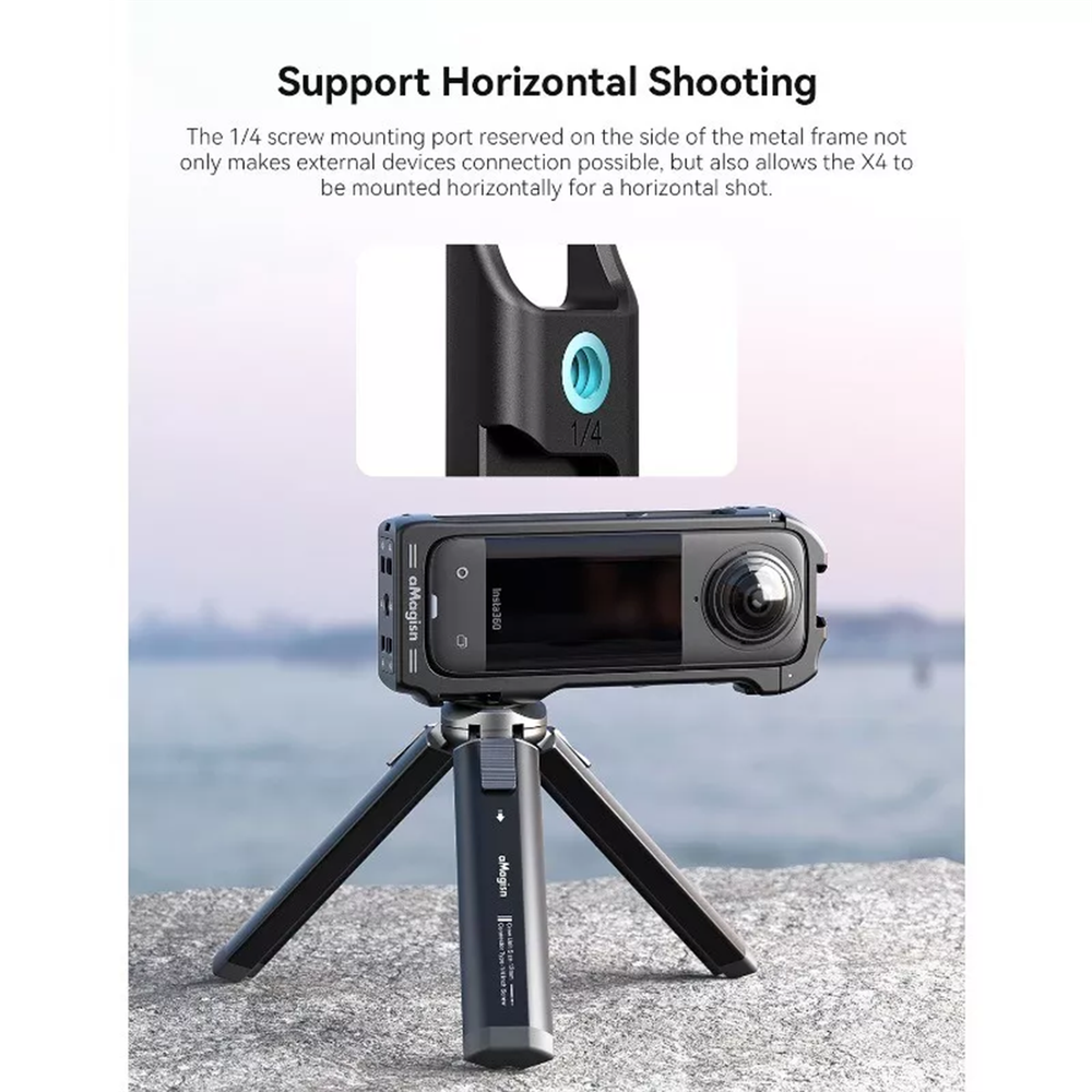 Quick Release Plastic Frame Cage for Insta360 X4 Protective