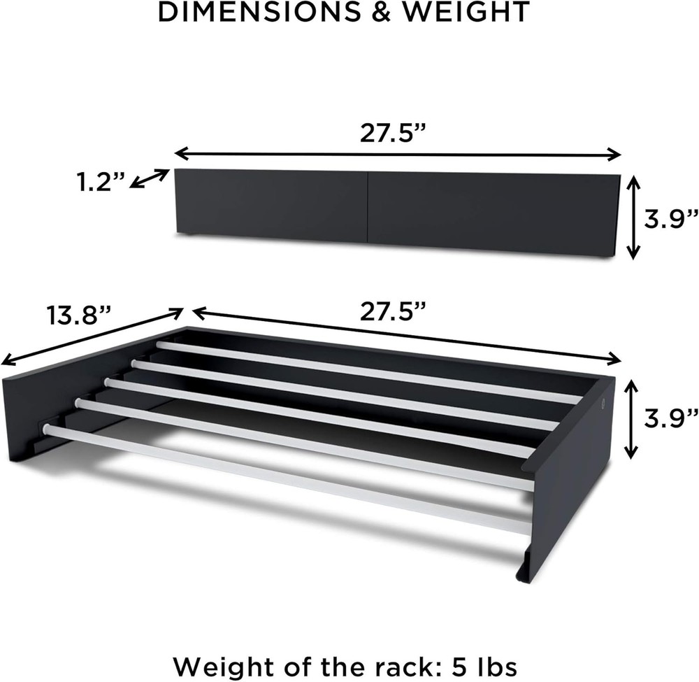 Step Up Laundry Drying Rack (28-INCH White), Wall Mounted, Retractable Clothes D