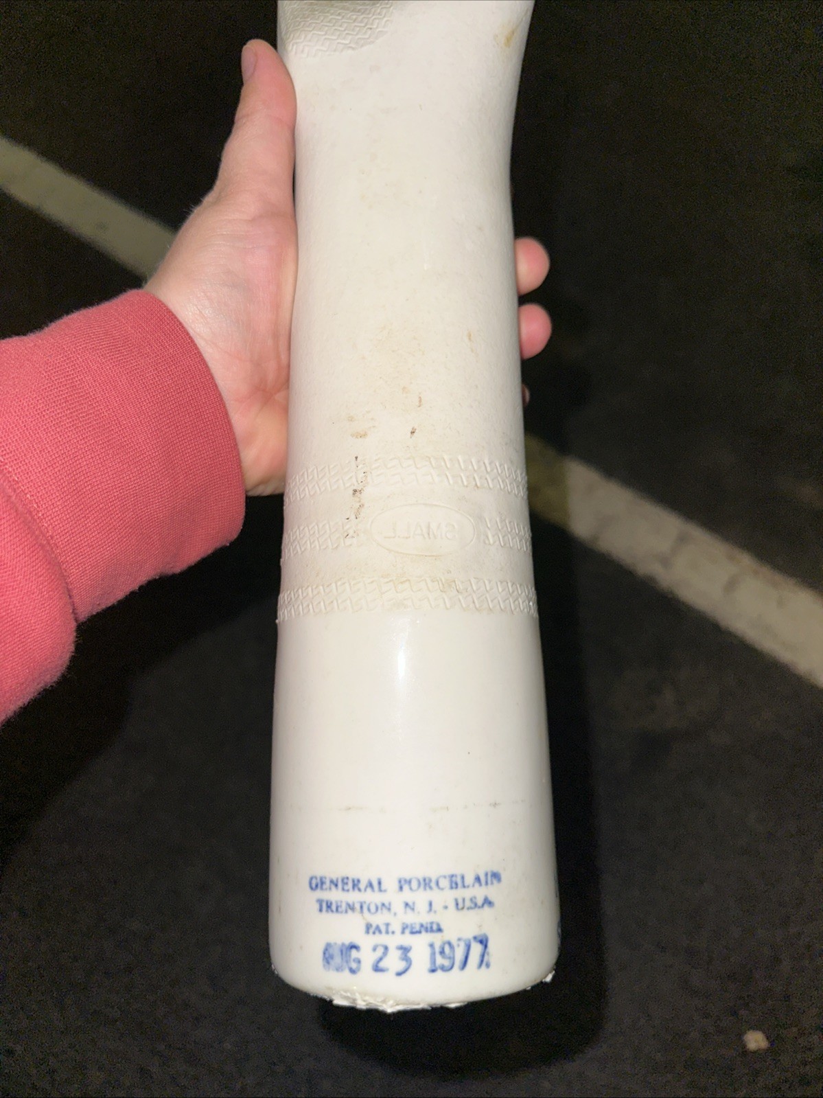 Vintage Porcelain Industrial Glove Mold from General Porcelain in Trenton NJ