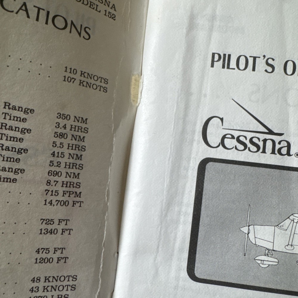 1978 Cessna Model 152 Pilot's Operating Handbook