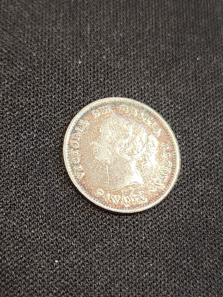1898 Canada 5 Cents Silver Coin