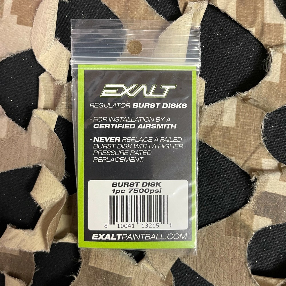 NEW Exalt Burst Disk - Single - 7500 PSI - Black