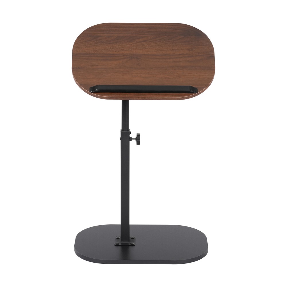 C-shaped Side Table Small Freestanding Coffee Table Height Adjustable Side Table