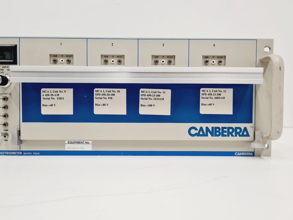 Canberra 7404 Alpha Spectrometer - 4 × 7404-01 Modules