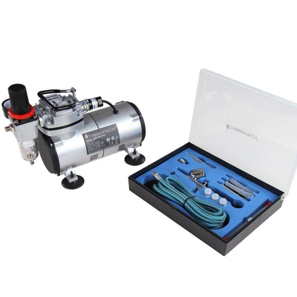 TIMBERTECH Airbrush Kit with Compressor, Multi-purpose Airbrush Compressor Se...
