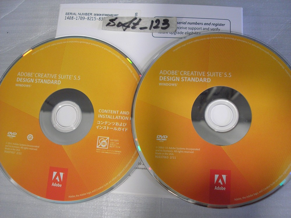 Adobe Creative Suite 5.5 CS5.5 Design Standard For Windows PC Full Version Box